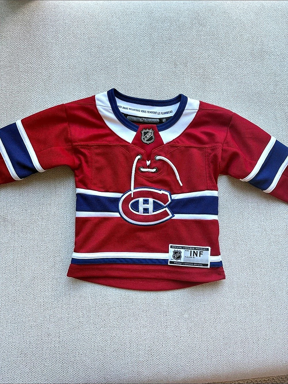 NHL Montreal Canadiens jersey Kids Hockey Jersey in Red & Blue Like New